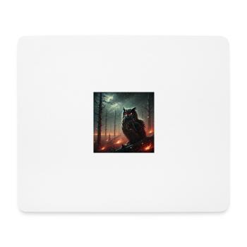 PRIMAL HIBOU - Tapis de souris (format paysage) - blanc - Devant