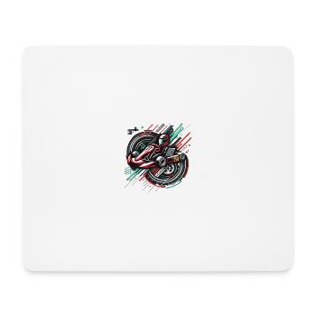 Karting Motorsport - Mousepad (Querformat) - Weiß - Vorne