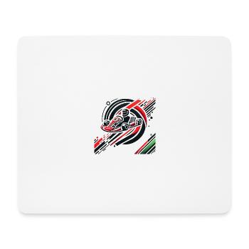 Motorsport Karting - Mousepad (Querformat) - Weiß - Vorne