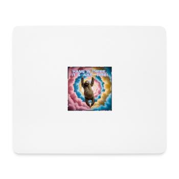 Halten Sie durch, es ist Zeit für ein Nickerchen - Mousepad (Querformat) - Weiß - Vorne