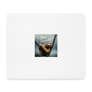 sleeping specialist - Mouse Pad (horizontal) - white - Front