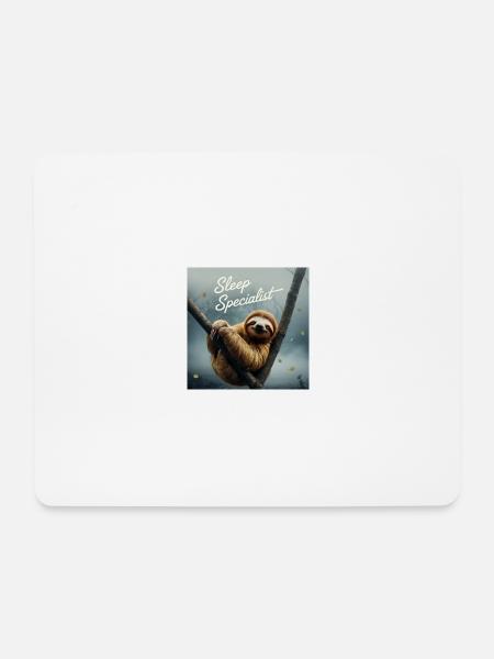 Spezialist für Schlafen - Mousepad (Querformat) - Weiß