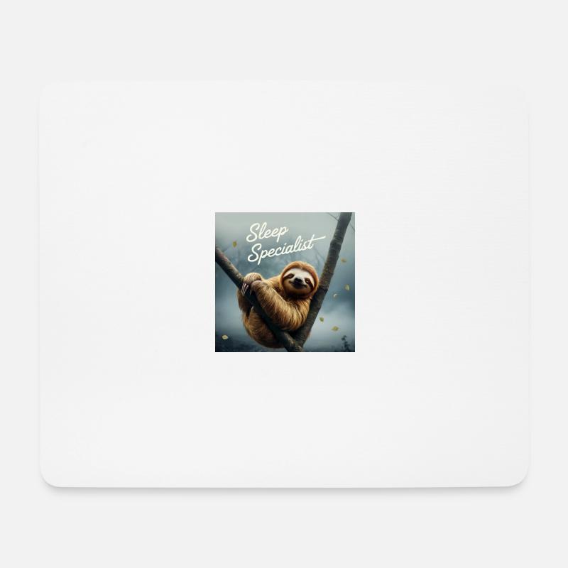 Spezialist für Schlafen - Mousepad (Querformat) - Weiß