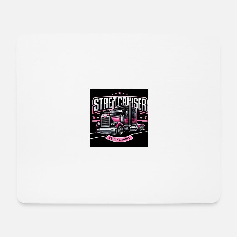 Streetcruiser Truckergirl - Mousepad (Querformat) - Weiß