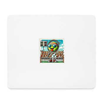 Tennis raquette roland humour score - Tapis de souris (format paysage) - blanc - Devant