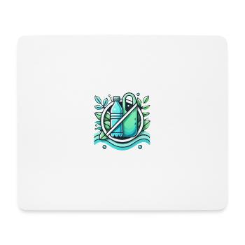 Gegen Mikroplastik - Mousepad (Querformat) - Weiß - Vorne