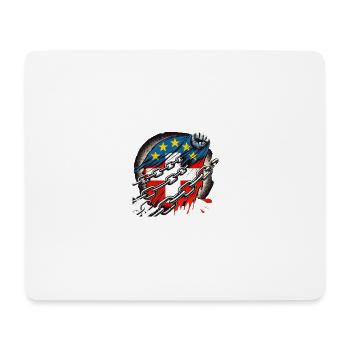 Schweiz gefangene der EU - Mousepad (Querformat) - Weiß - Vorne
