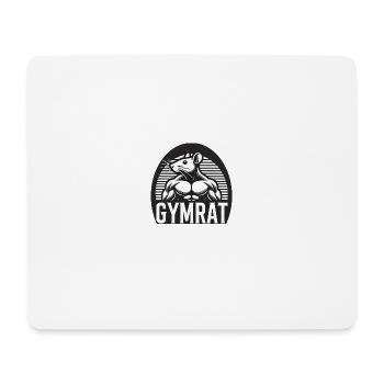 GymRat Logo - Tapis de souris (format paysage) - blanc - Devant