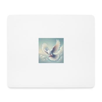 Taube I - Mousepad (Querformat) - Weiß - Vorne