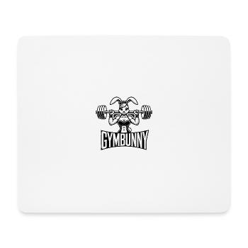 GymBunny Cute - Mouse Pad (horizontal) - white - Front
