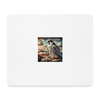 Faucon - Tapis de souris (format paysage) - blanc - Devant