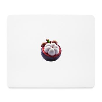 Mangosteen – Exotic Queen of Fruits - Mouse Pad (horizontal) - white - Front