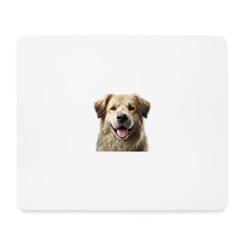 Hund - Mousepad (Querformat) - Weiß - Vorne