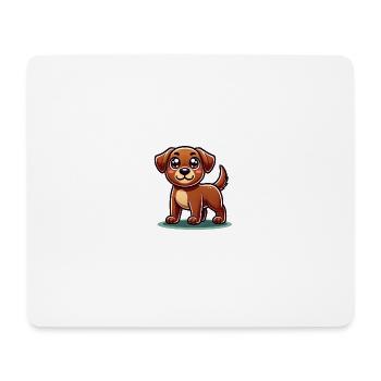 Hund Comic Kinder - Mousepad (Querformat) - Weiß - Vorne