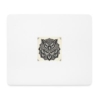 Eule I - Mousepad (Querformat) - Weiß - Vorne