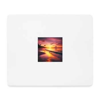 Beach sunset - Mouse Pad (horizontal) - white - Front