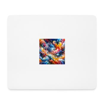 Vibrant Abstract Art - Mouse Pad (horizontal) - white - Front