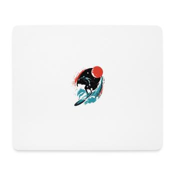 Cosmic Surf - Mousepad (Querformat) - Weiß - Vorne