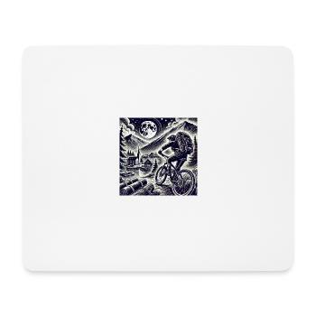Bikepacking Adventur - Mousepad (Querformat) - Weiß - Vorne