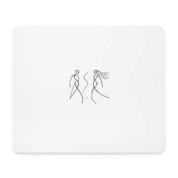 Lovers - Liebende - Mouse Pad (horizontal) - white - Front