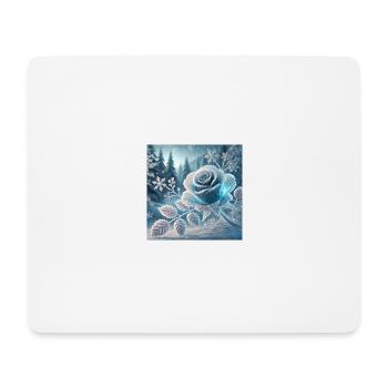 Schnee Rose 1001x - Mousepad (Querformat) - Weiß - Vorne