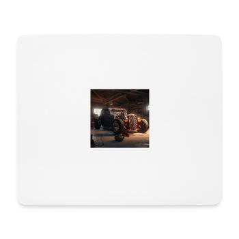 Big Hot Rod - Mouse Pad (horizontal) - white - Front