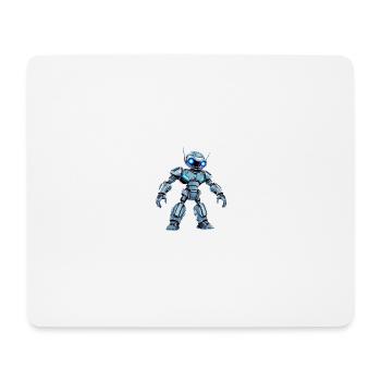Cyber-Mech – Zukunft trifft Stil 🤖 - Mousepad (Querformat) - Weiß - Vorne