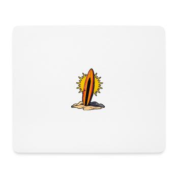 Sunset Glide – The Spirit of Surf - Mousepad (Querformat) - Weiß - Vorne