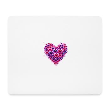 HERZXXV - Mousepad (Querformat) - Weiß - Vorne