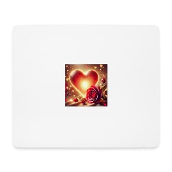 Liebe und lieb - Mousepad (Querformat) - Weiß - Vorne