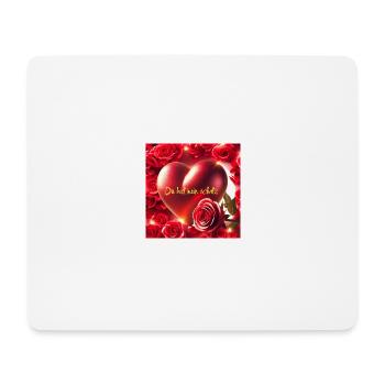 Herz. Ewiger - Mousepad (Querformat) - Weiß - Vorne
