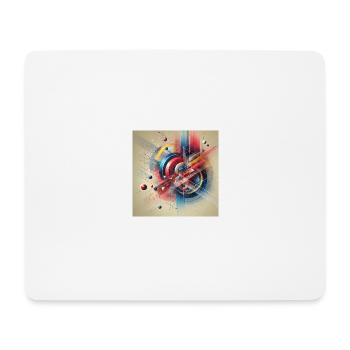 Couleurs en mouvement - Tapis de souris (format paysage) - blanc - Devant