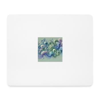 Fließende Harmonie - Mousepad (Querformat) - Weiß - Vorne