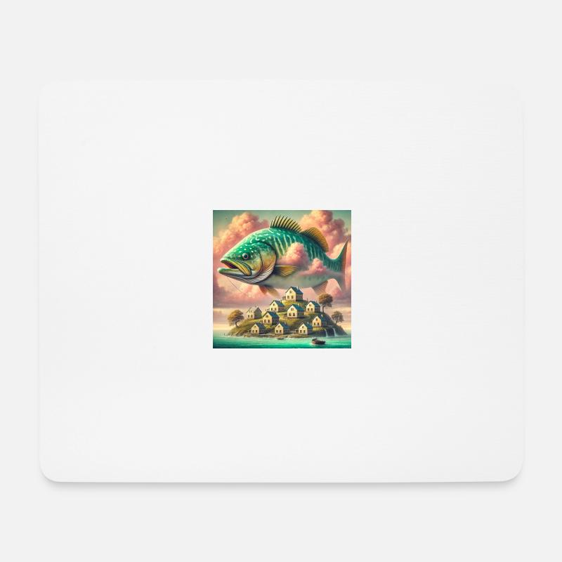The Flying Fish - Mouse Pad (horizontal) - white