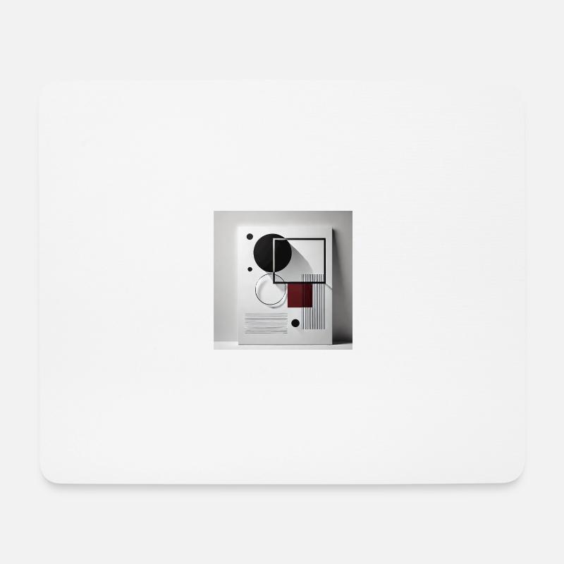 Geometric balance - Mouse Pad (horizontal) - white