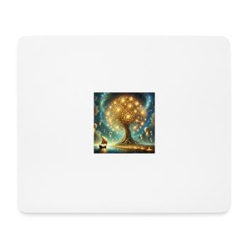 L’arbre brillant - Tapis de souris (format paysage) - blanc - Devant