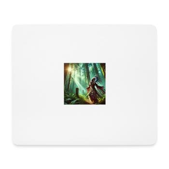Chaman en transe (A) - Tapis de souris (format paysage) - blanc - Devant