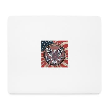 Bitcoin, USA, eagle - Mousepad (Querformat) - Weiß - Vorne