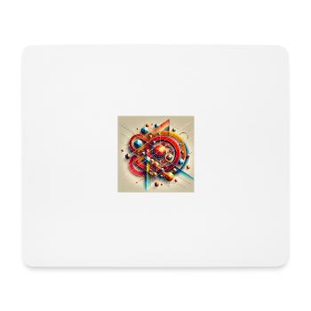 Explosion de couleurs des formes - Tapis de souris (format paysage) - blanc - Devant