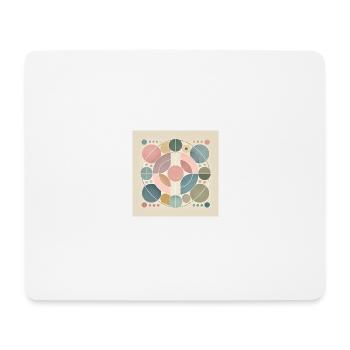 Pastellträume in Symmetrie - Mousepad (Querformat) - Weiß - Vorne