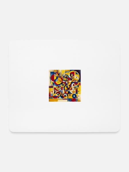 Abstrakte Kunst - Mousepad (Querformat) - Weiß