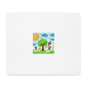 Summer T-Shirt - Mouse Pad (horizontal) - white - Front