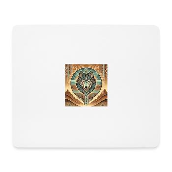 Wolf at your side - Mouse Pad (horizontal) - white - Front