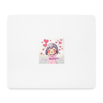 Sweet Heard - Mousepad (Querformat) - Weiß - Vorne