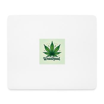 Weedhead - Mousepad (Querformat) - Weiß - Vorne