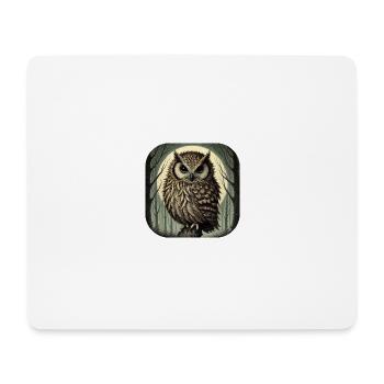 Owl - Mouse Pad (horizontal) - white - Front
