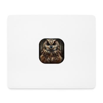 Owl - Mouse Pad (horizontal) - white - Front