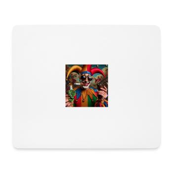 Joker mit Sonnenbrille - Mousepad (Querformat) - Weiß - Vorne