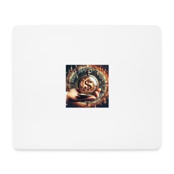Taschen Uhr Verlauf - Mousepad (Querformat) - Weiß - Vorne