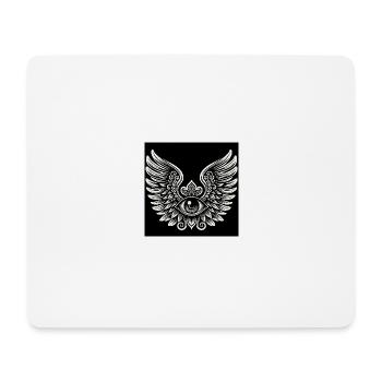 Flügel links Flügel rechts - Mousepad (Querformat) - Weiß - Vorne